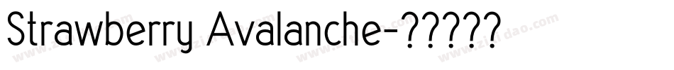 Strawberry Avalanche字体转换